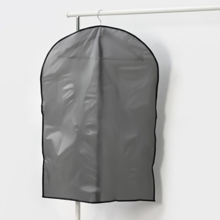 Чехол для одежды плотный Доляна, 60×90 см, PEVA, цвет серый-2