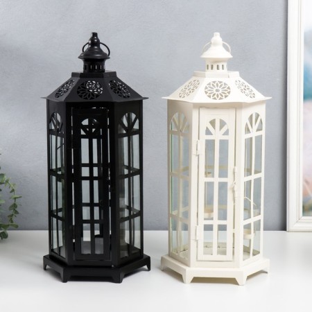 Climber Metal "Lantern - Flower" mix 20x20x44 cm-1