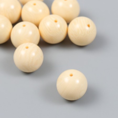 Bead for creativity plastic "Cream Ball" 2x2x2 cm-1