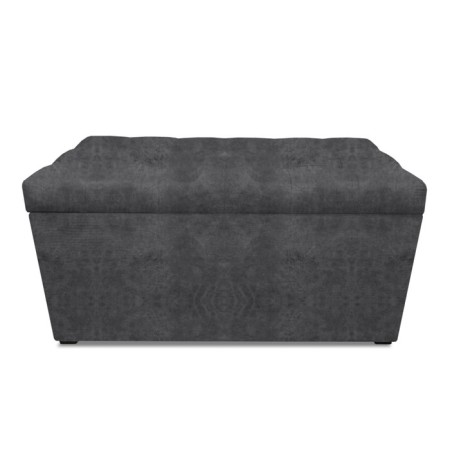 Puff with a lid and weighting, 800 × 400 × 420 mm, Dakota velor, Grafit color-3