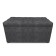 Puff with a lid and weighting, 800 × 400 × 420 mm, Dakota velor, Grafit color