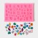 Mold "Gemstones", silicone, 11 × 7 cm, color mix