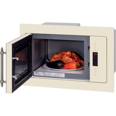Microwave oven Hiberg VM 8505 Y, built -in, 900 watts, 25 l, beige color-4