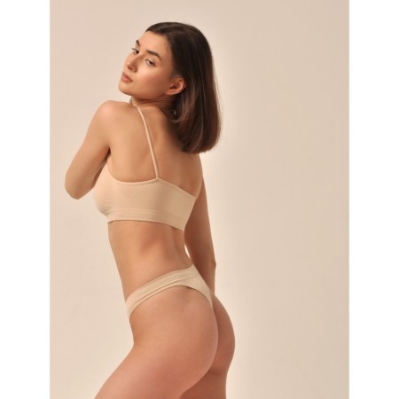 Women's panties String mini, size l, bodily color