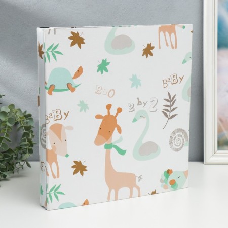 Photo album for 500 photos 10x15 cm "animals" black sheets 5x35x36 cm