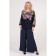 Female blouse, size 72, dark blue color