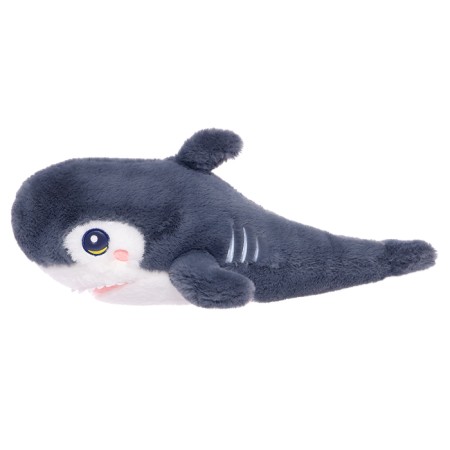 Soft toy "Shark", dark gray color, 45 cm-4