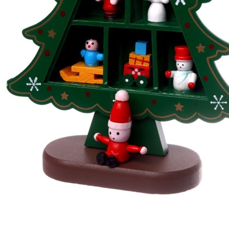 New Year's souvenir "Christmas tree with cells for gifts", 14.5 × 19.5 cm, green-5