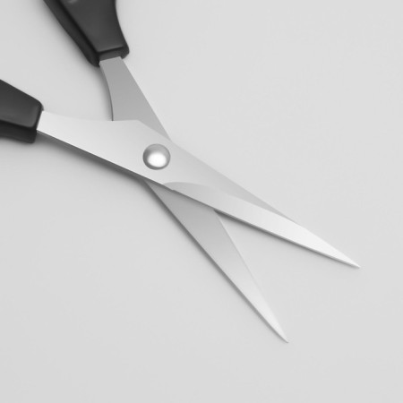 Scissors manicure, straight, 10.5 cm, silver color/black-2