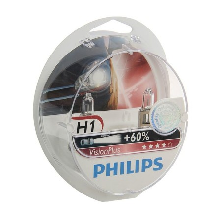 Car lamp Philips Vision Plus, H1, 12 V, 55 W, set 2 pcs
