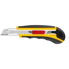 Knife Stayer 09165_z01, with auto -replacement and hitchhiking, 3 segmented blades, 18 mm