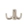 Hook furniture tundra TKD011SS, two -rifle, satin nickel color