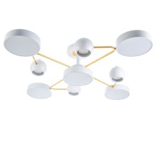 Terno chandelier 5XLED 160W 3000-6000K 4xGU10 white-gold 95x95x21 cm Bayerlux