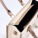 Bag Female Tout with zipper, beige color