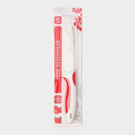 Knife ceramic shade "Smell", blade 13 cm, red color-4