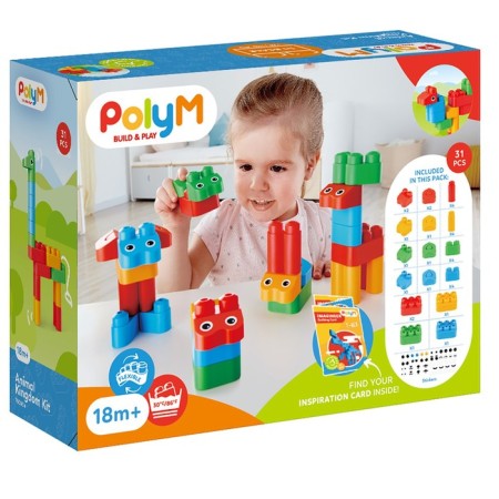 Конструктор детский PolyM «Царство животных», 31 элемент-6