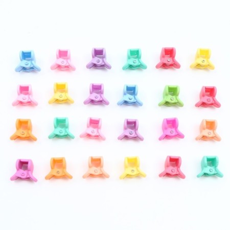 Hair crab "Momina Bead", 24 pcs., 1 x 1.5 x 1.5 cm-3
