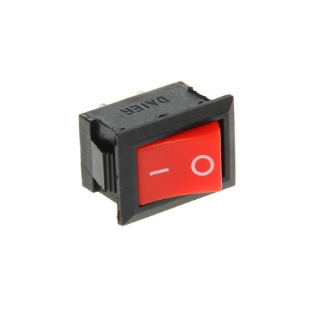 Clivant switch Rexant RWB-201, 250 V, 6A (2C), on-off, mini, red