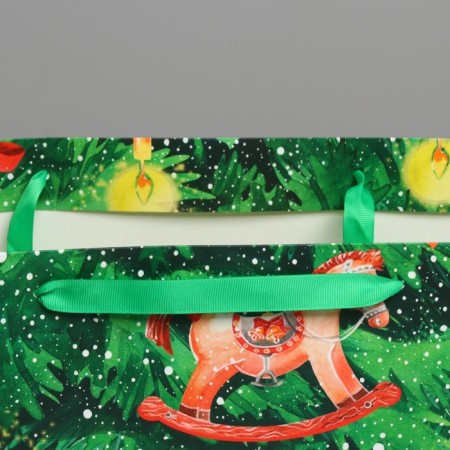 Laminated horizontal "Elepera Christmas tree", XL 49 x 40 x 19 cm, New Year-3
