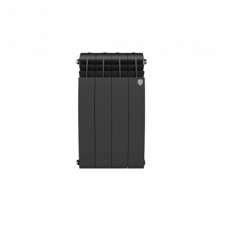Bimetallic radiator Royal Thermo Biliner New/Noir Sable, 500 x 80 mm, 4 sections, black-1