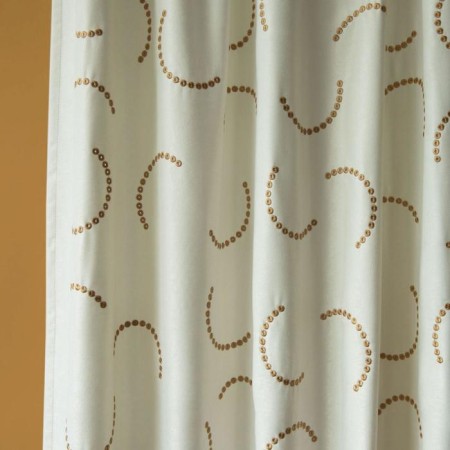 Set of curtains "Jim", size 2x145x270 cm, milk color-1