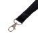 Baiga tape, width - 20 mm, length - 90 cm with a metal carbine, black