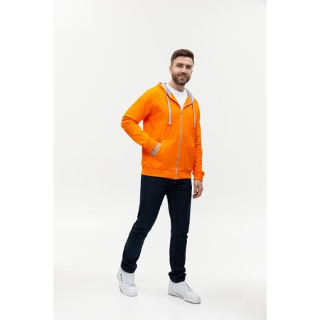 Male sweatshirt, size 56, orange color-4