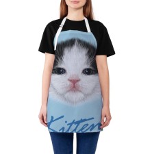 Apron of a kitchen with a photo print 
