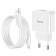 Network charger HOCO C106A, 1 USB, 2.1 A, Micro USB -USB, 1 m, white cable