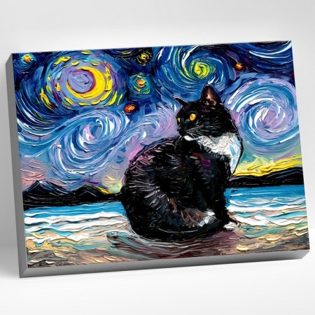 Picture on the numbers "Van Cat", 40 × 50 cm, 18 colors
