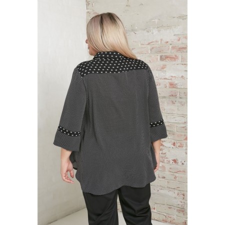 Female shirt, size 64, black color-4