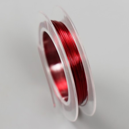 Bead wire 0.3 mm, red 10 m.-2