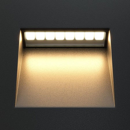Outdoor O038-L3b, 3W, 6.5x6.8x6.2 cm, LED, 100LM, 3000K, black color, black-3