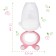 Nibbler with silicone mesh, rotary piston, pink color