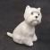Porcelain figurine "West Heyland White Terrier, sits", 7 cm