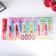 Scissors embossed colored handles, set 12 pcs mix