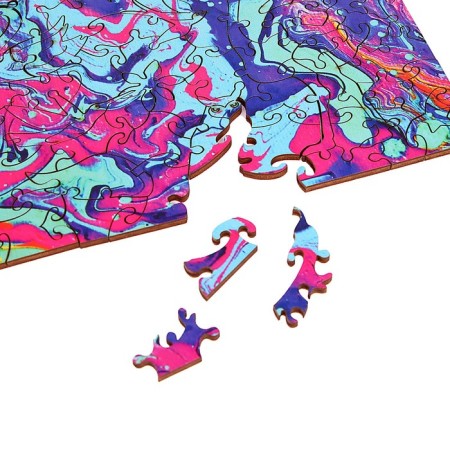 Puzzle wooden figured "Paints of the world"-3