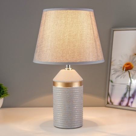 Brianna table lamp E14 40W gray-gold 22x22x36.5 cm Risalux-1