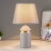 Brianna table lamp E14 40W gray-gold 22x22x36.5 cm Risalux