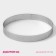 The form perforated for baking is the “Circle”, d = 15 cm, the color is silver