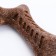 Dog toy "curved bone", tpr+bamboo, massage, 13 x 7