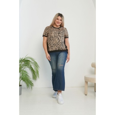 Female blouse, size 66, black color-1