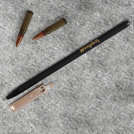 Souvenir ballpoint handle with a cap “Wagner”, plastic, blue paste, writing node 0.7 mm-3