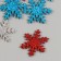 Decor for creativity "Color Snowflakes" 3x3 cm on a glue basis (set 12 pcs) mix