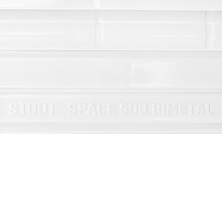 Bimetallic radiator Stout Space 500, 500 x 90 mm, 8 sections-6