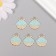 Decor for creativity metal, rhinestones "shell" gold 2.1x1.8x0.3 cm