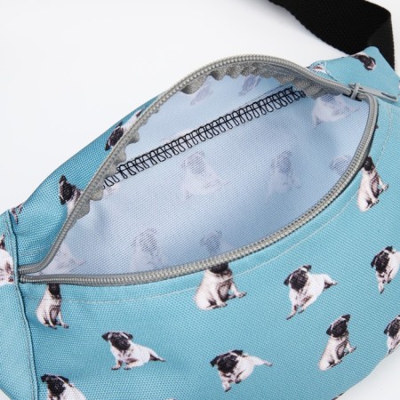 Lightning waist bag, blue color-7