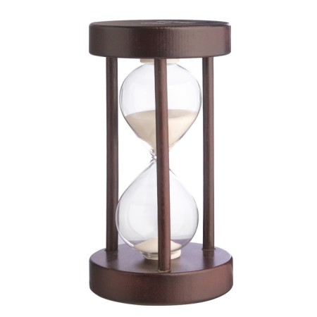 Sanding clock "role", for 10 minutes, 15.5 x 8 cm, white-1
