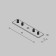 The connector is a straight line for the round low -profile busbar Exility, white