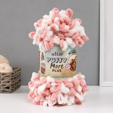 Yarn "Puffy More Plus" 100 % micropoliester 11m/250g (8000)